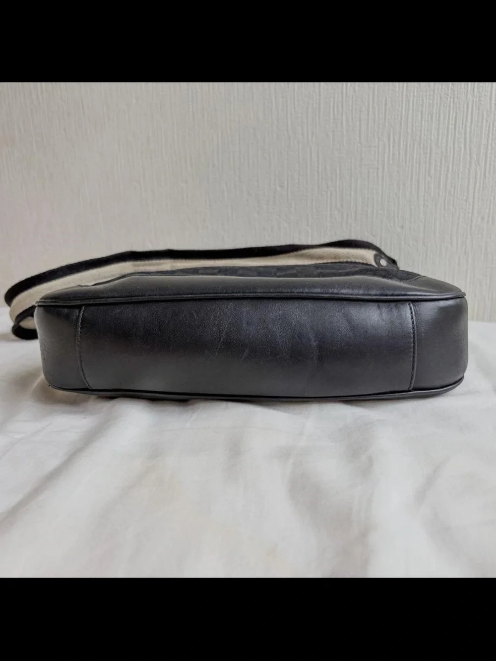 Gucci Black Monogram Shoulder Bag